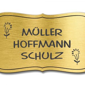 Türschild TEGravur „D-Series 180“ – elegante Optik, präzise Gravur