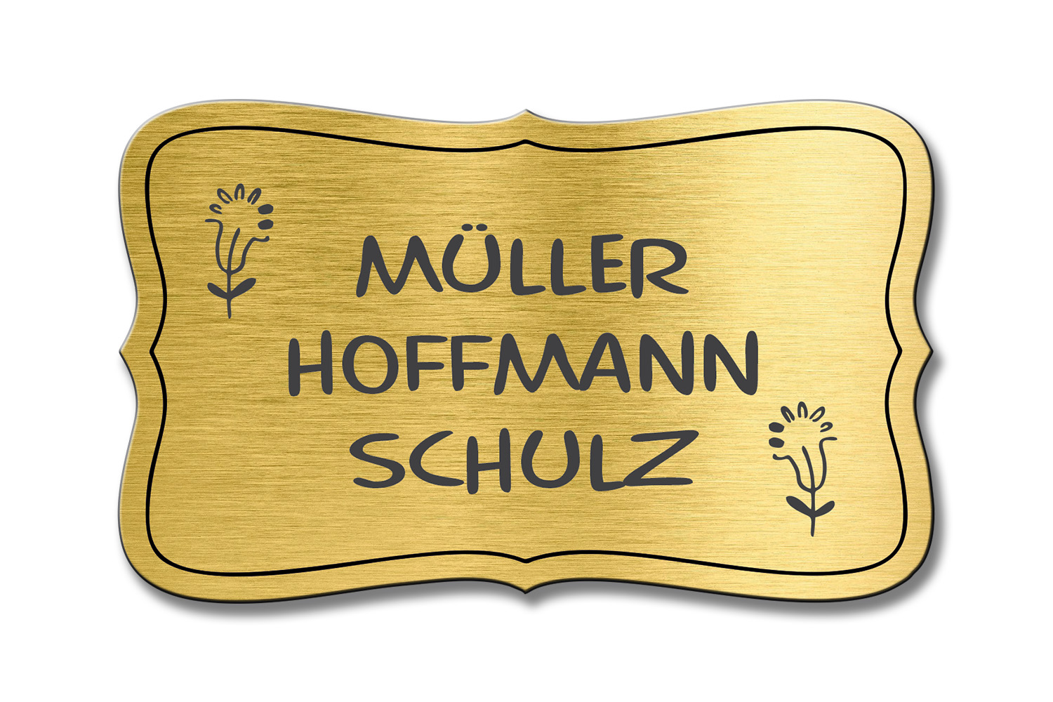 Türschild TEGravur „D-Series 180“ – elegante Optik, präzise Gravur