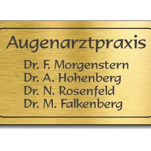 Türschild TEGravur „D-Series 220“ – perfekte Lasergravur für Ihren Eingangsbereich