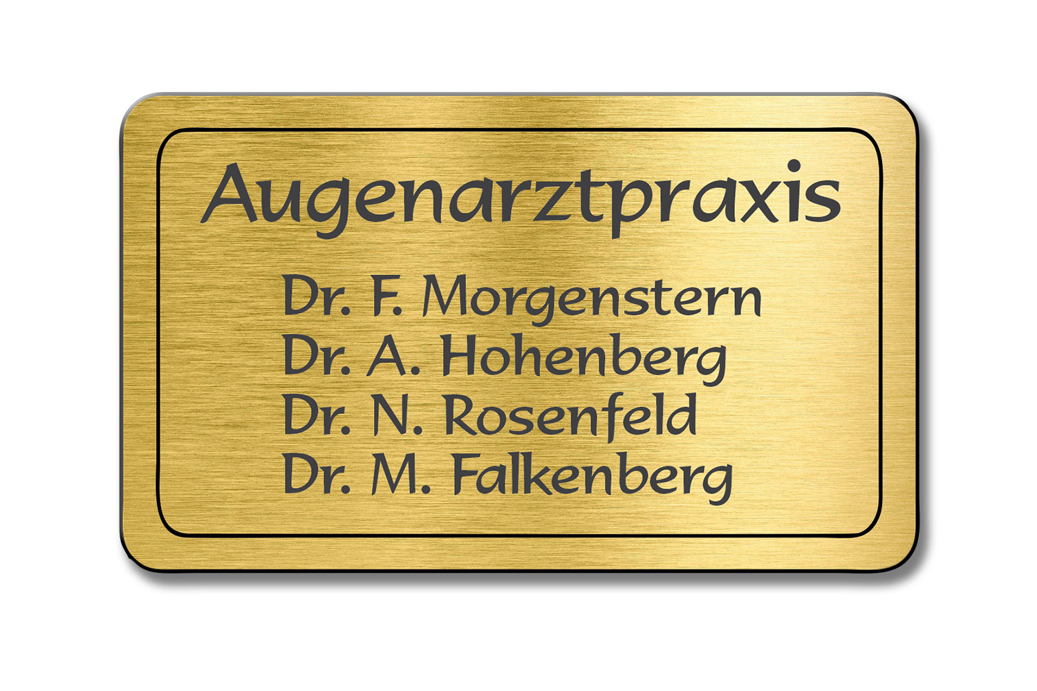 Türschild TEGravur „D-Series 220“ – perfekte Lasergravur für Ihren Eingangsbereich