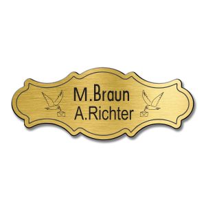 Türschild TEGravur „D-Series 250“ – präzise Gravur, moderne Linien