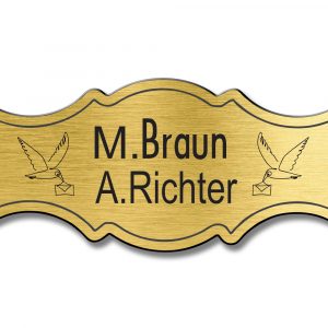 Türschild TEGravur „D-Series 250“ – präzise Gravur, moderne Linien