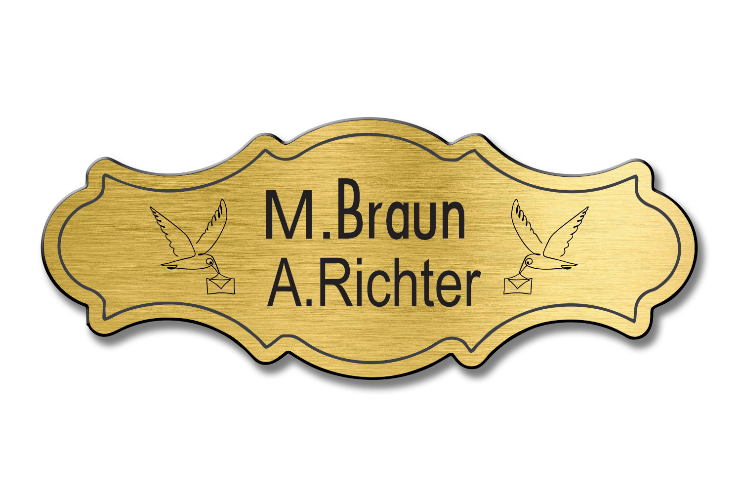 Türschild TEGravur „D-Series 250“ – präzise Gravur, moderne Linien