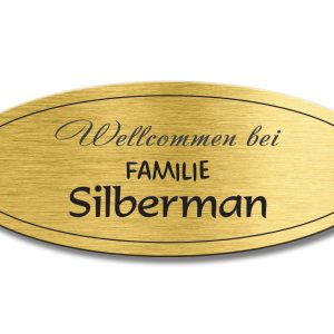 Türschild TEGravur „D-Series 290“ – hochwertige Gravur für Hausnummer & Name