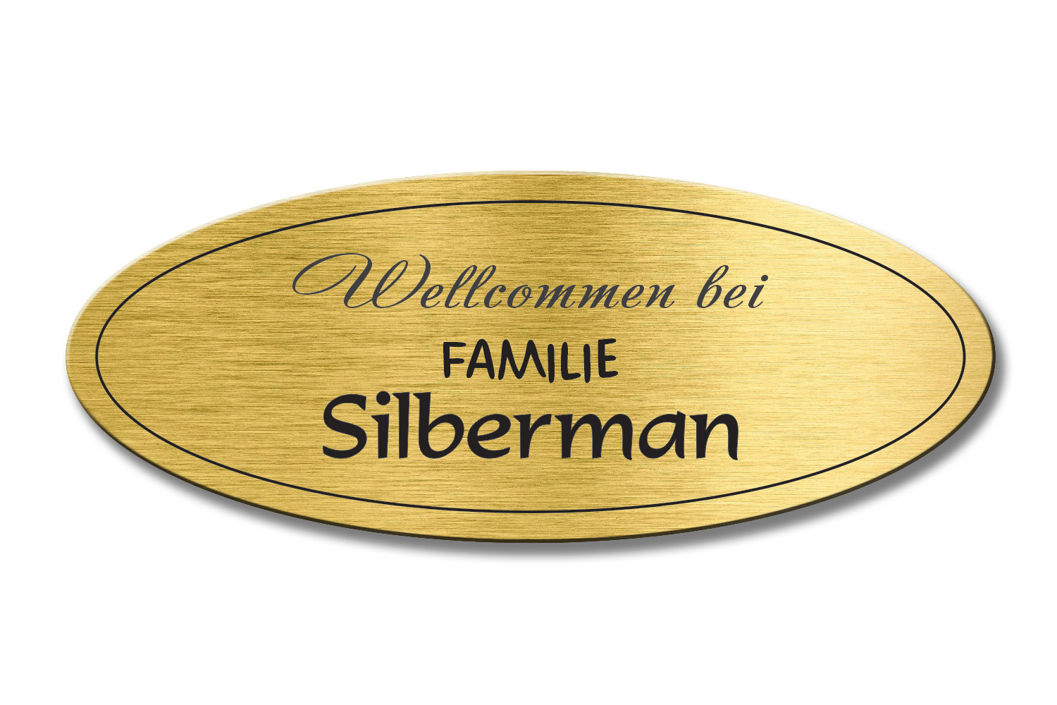 Türschild TEGravur „D-Series 290“ – hochwertige Gravur für Hausnummer & Name