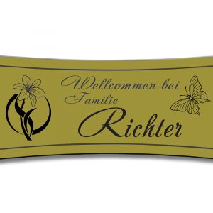 Türschild TEGravur „D-Series 150“ – hochwertig, personalisiert & stilvoll