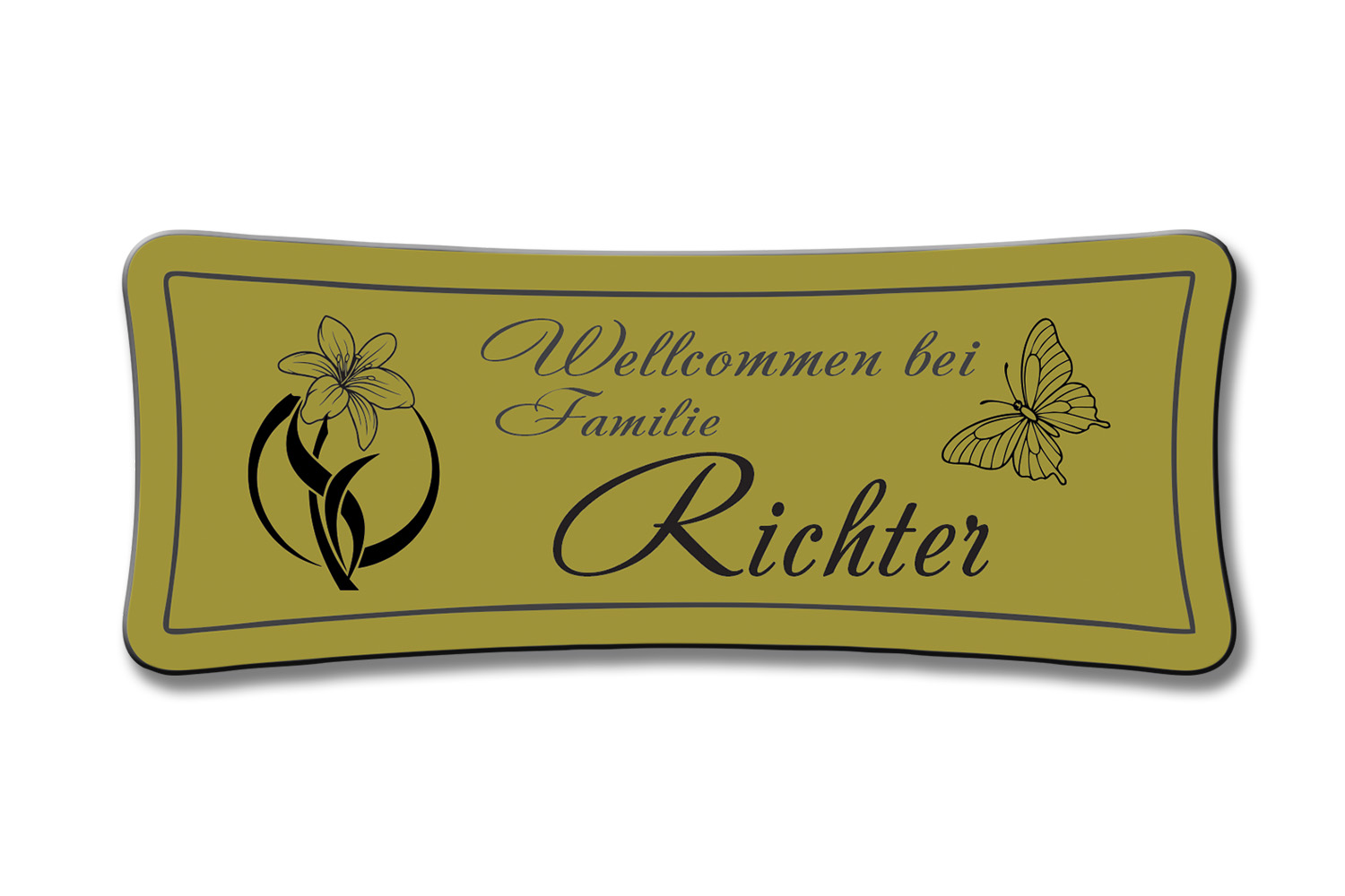 Türschild TEGravur „D-Series 150“ – hochwertig, personalisiert & stilvoll