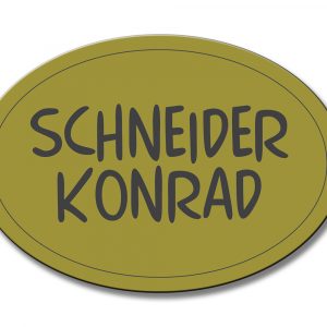 Türschild TEGravur „D-Series 160“ – Premium-Gravur für Haus & Büro