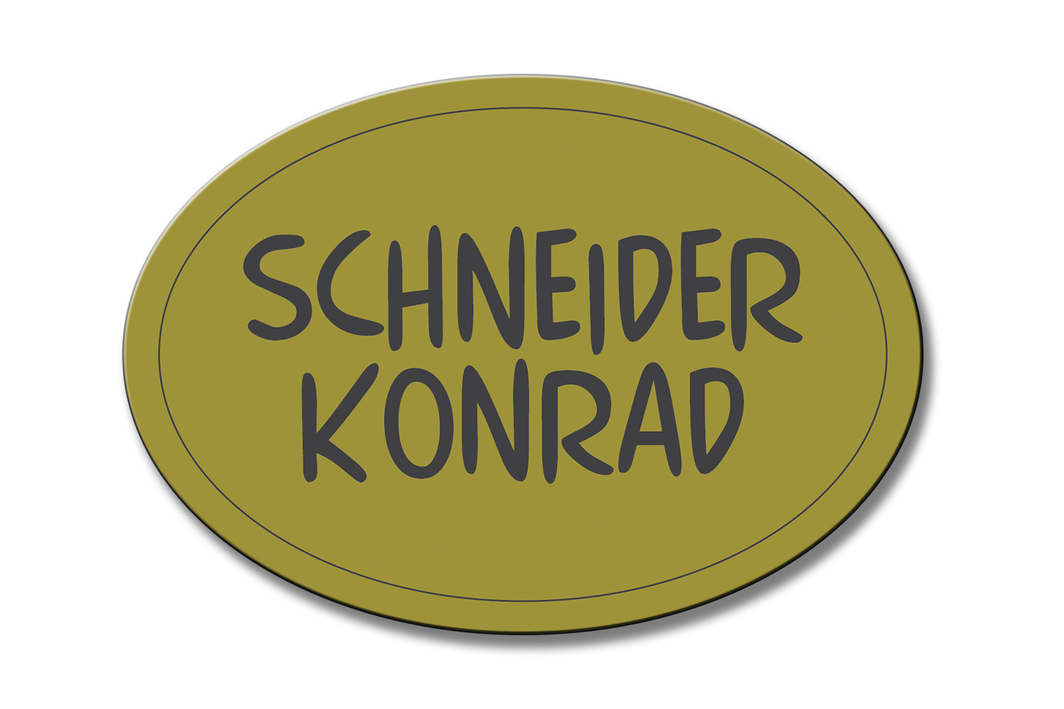 Türschild TEGravur „D-Series 160“ – Premium-Gravur für Haus & Büro