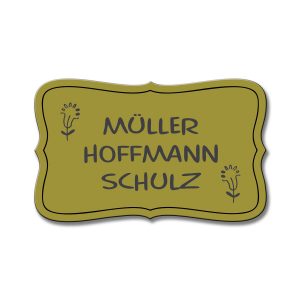 Türschild TEGravur „D-Series 180“ – elegante Optik, präzise Gravur