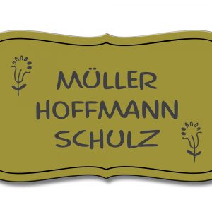 Türschild TEGravur „D-Series 180“ – elegante Optik, präzise Gravur