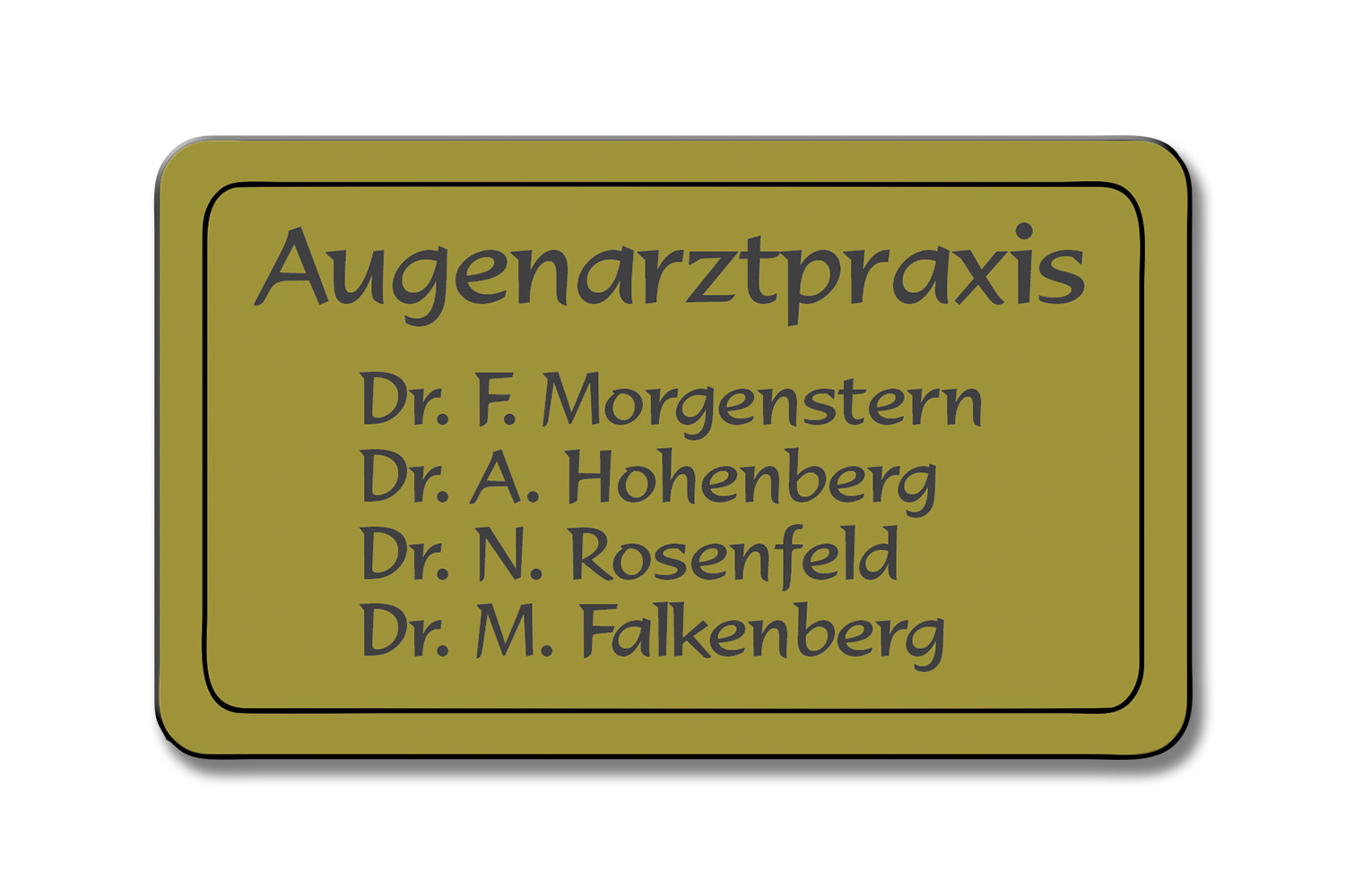 Türschild TEGravur „D-Series 220“ – perfekte Lasergravur für Ihren Eingangsbereich