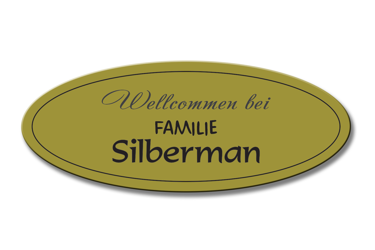 Türschild TEGravur „D-Series 290“ – hochwertige Gravur für Hausnummer & Name