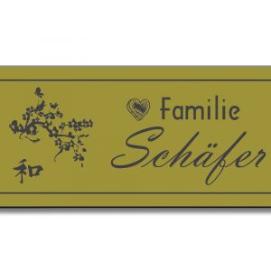 Türschild TEGravur „D-Series 300“ – perfektes Türschild für Familie oder Unternehmen