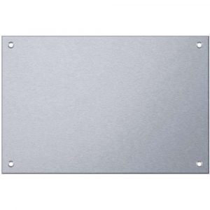 Edelstahlschild 100x70 mm mit individuell Gravur, TEGravur