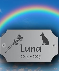 Grab- & Gedenkschilder für Tiere