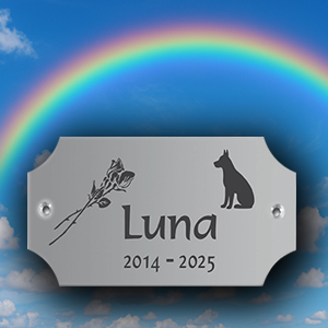 Grab- & Gedenkschilder für Tiere