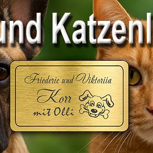 Hunde- und Katzenschilder von TEGravur sind