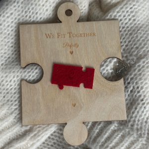 Einzigartige Puzzle-Holzkarte als ultimativer Liebesbeweis, Personalisierte Gravur, Geschenk