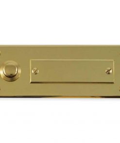 Messingschilder mit Klingelknopf & Gravur 120 х 45 mm