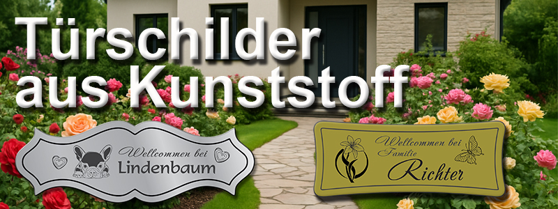 Türschilder Banner