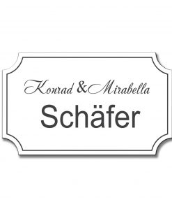 Türschild TEGravur „D-Series 190“ – einzigartig personalisierbar & zeitlos