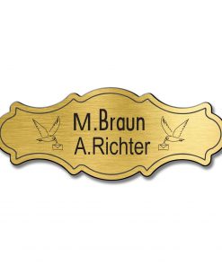 Türschild TEGravur „D-Series 250“ – präzise Gravur, moderne Linien