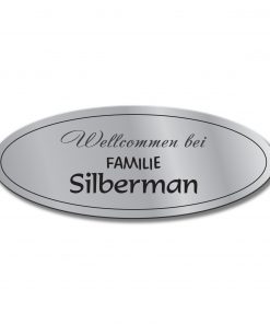 Türschild TEGravur „D-Series 290“ – hochwertige Gravur für Hausnummer & Name