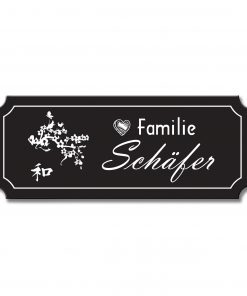 Türschild TEGravur „D-Series 300“ – perfektes Türschild für Familie oder Unternehmen