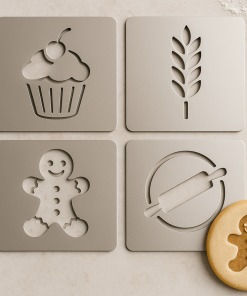 Backschablonen Tortendekor Schablonen für Kaffee Kuchen Kakao und Backdekoration