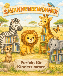 Savannenbewohner -Regale KiddyHop