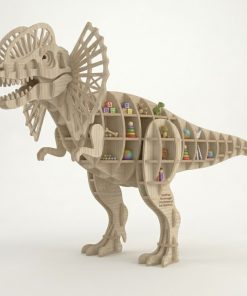 KiddiHop Kinderregal Dilophosaurus aus Sperrholz