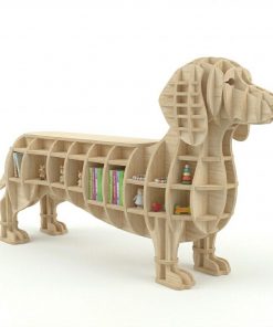 KiddiHop Kinderregal Hund aus Sperrholz