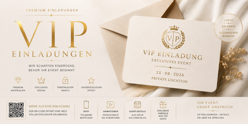 Premium Ideen für Verpackung & Präsentation von Metall Einladungskarten
