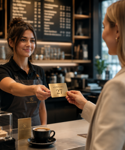 Fine Dining Luxury Queue Card