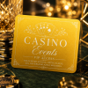 Casino Events Metall Einladungskarten