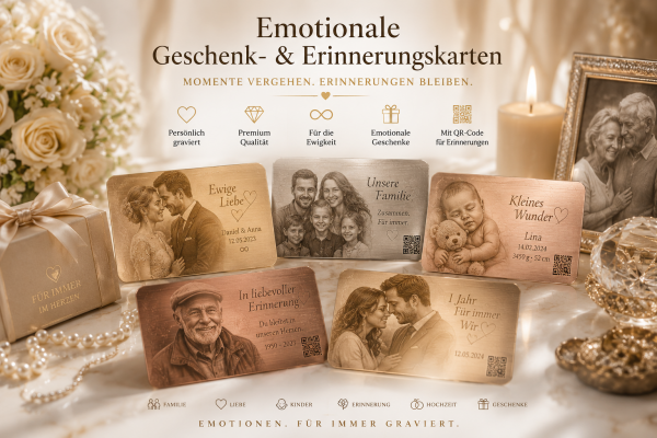 Emotionale Geschenk- & Erinnerungskarten