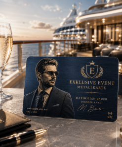 Exklusive Event Metallkarte
