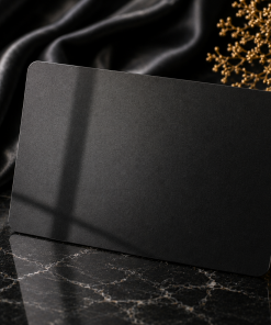 Blanko Metallkarten 0,4–0,5 mm Premium-Klasse moderner Metallkarten, 86 × 54 mm, Farbe Frosted Black