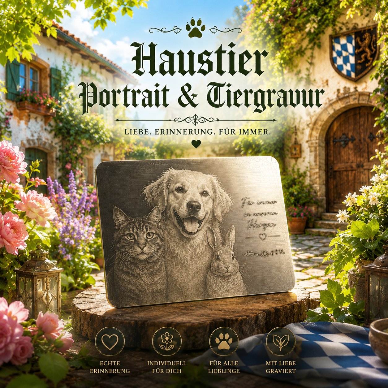 Haustier Portrait & Tiergravur