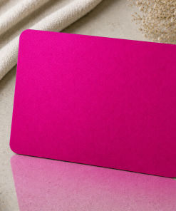 Blanko Metallkarten 0,4–0,5 mm Premium-Klasse moderner Metallkarten, 86 × 54 mm, Farbe Magenta