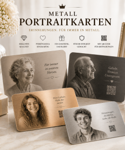 Metall Portraitkarten