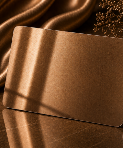 Blanko Metallkarten 0,4–0,5 mm Premium-Klasse moderner Metallkarten, 86 × 54 mm, Farbe Metallic Bronze