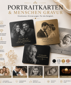 Portraitkarten & Menschen Gravur