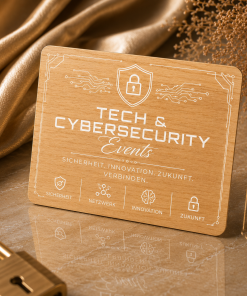 Tech & Cybersecurity Events Metall Einladungskarten