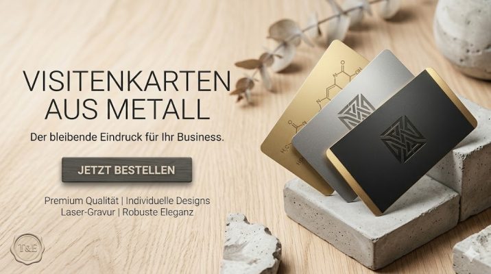 Metall Visitenkarten & Premium Gravur
