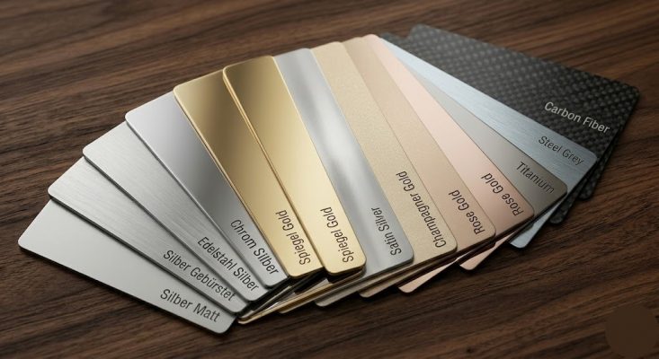Metall Visitenkarten & Premium Gravur
