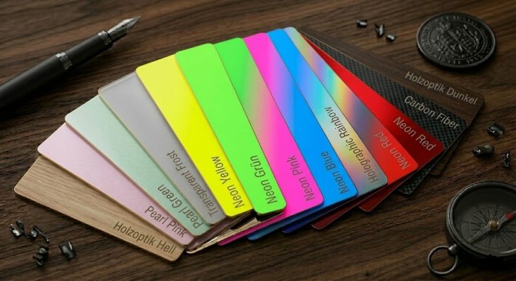 Metall Visitenkarten & Premium Gravur