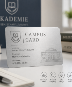 Campus Card Metall Schwarz