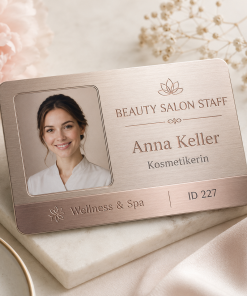 Beauty Salon Staff Card